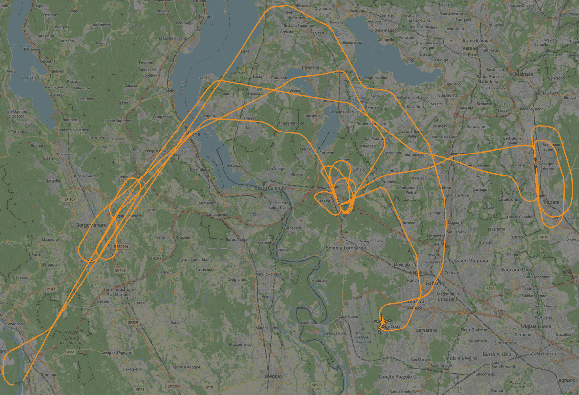AGUSTA96 nella nostra mappa di flight tracking e ADS-B exchange