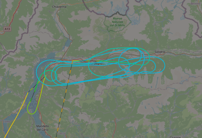 M346 nella nostra mappa di flight tracking e ADS-B exchange
